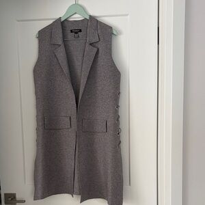 Orange fashion village Sleeveless Vest in Gray